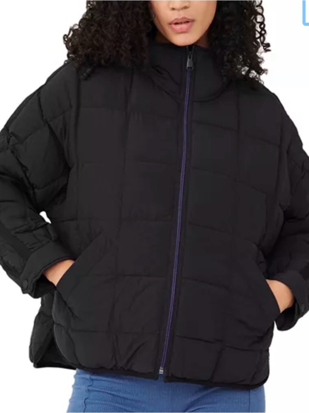 FP Movement by Free People Black Pipa Quilted Puffer Jacket